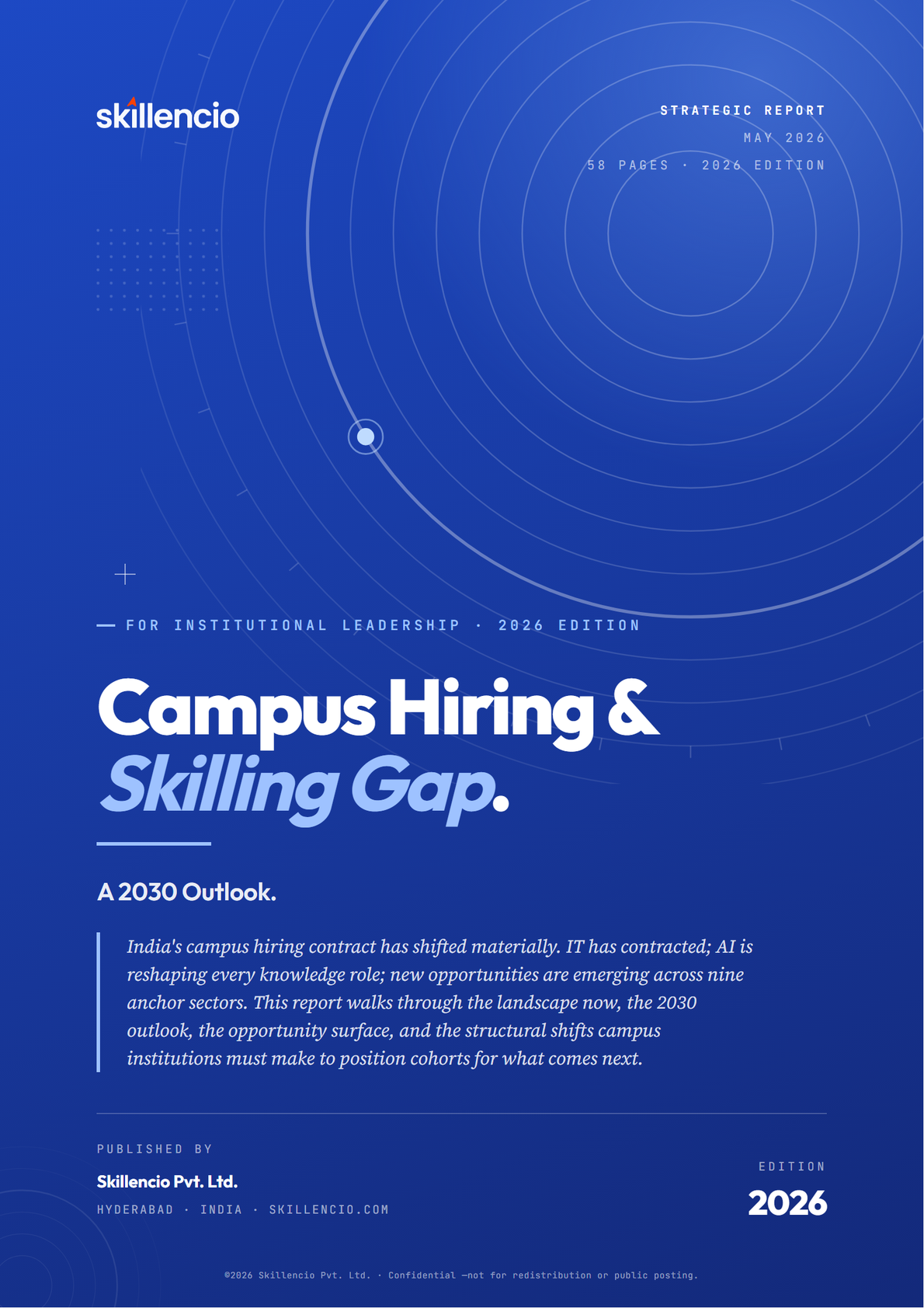 Campus Hiring & Skilling Gap — A 2030 Outlook report cover
